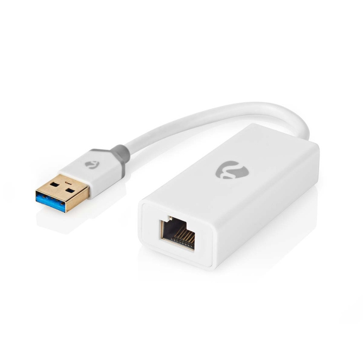 Nedis USB-netværksadapter | USB 3.2 Gen 1 | 1 Gbps | USB-A Han | RJ45 Hun | 0.20 m | Runde | Guldplateret | Kobber | Hvid | Box i gruppen COMPUTERTILBEHØR / Netværk / Netværkskort / USB hos TP E-commerce Nordic AB (C67498)