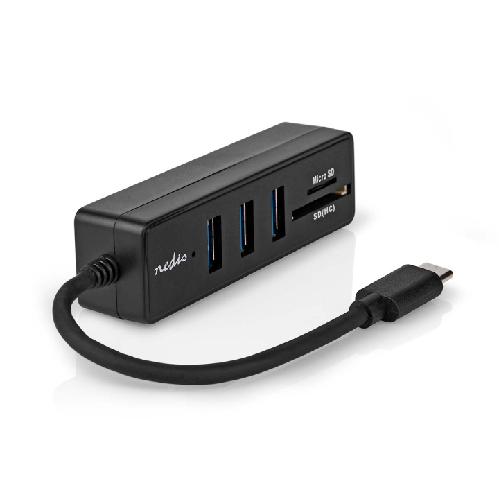 Nedis USB-hub | 1x USB-C™ | 3x USB A Hun | 5-Port port(s) | USB 3.2 Gen 1 | USB Drevet | 5 Gbps | SD & MicroSD i gruppen COMPUTERTILBEHØR / Computer Tilbehør / USB-hubs hos TP E-commerce Nordic AB (C67502)