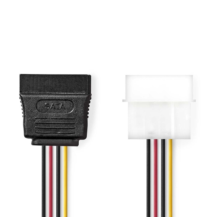 Nedis Intern Strømkabel | Molex Han | SATA 15-Pin Hun | Guldplateret | 0.15 m | Runde | PVC | Flerfarvet | Box i gruppen COMPUTERTILBEHØR / Kabler og adaptere / Interne / SATA hos TP E-commerce Nordic AB (C67506)