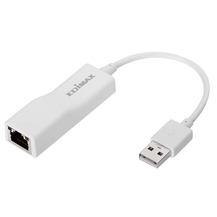 Edimax USB 2.0 Fast Ethernet Adapter 10/100 Mbit Hvid i gruppen COMPUTERTILBEHØR / Netværk / Netværkskort / USB hos TP E-commerce Nordic AB (C67582)