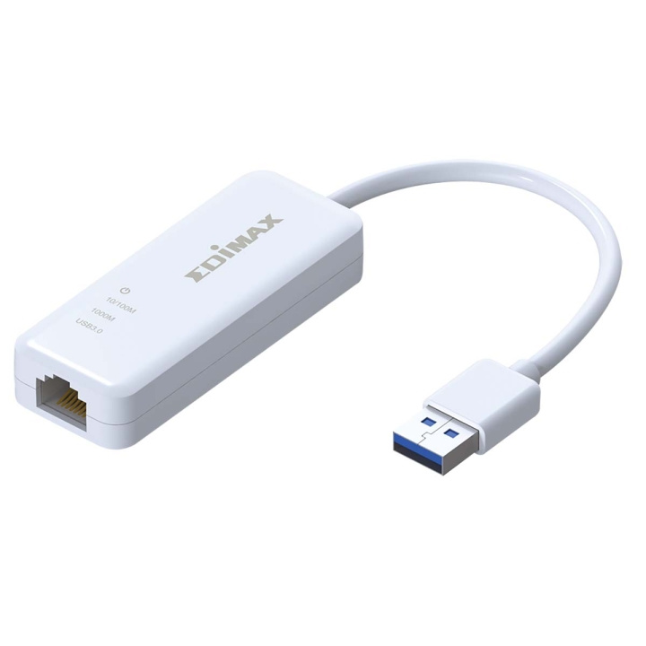 Edimax USB 3.0 Gigabit Ethernet-adapter i gruppen COMPUTERTILBEHØR / Netværk / Netværkskort / USB hos TP E-commerce Nordic AB (C67583)