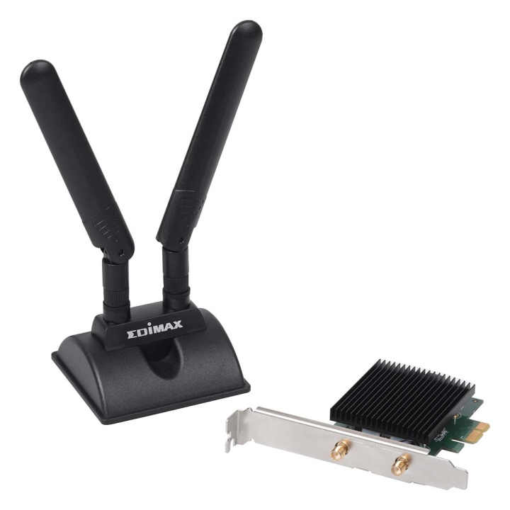 Edimax AX3000 Dual Band 802.11ax & Bluetooth 5.0 PCI Express-adapter i gruppen COMPUTERTILBEHØR / Netværk / Netværkskort / PCI Express hos TP E-commerce Nordic AB (C67590)