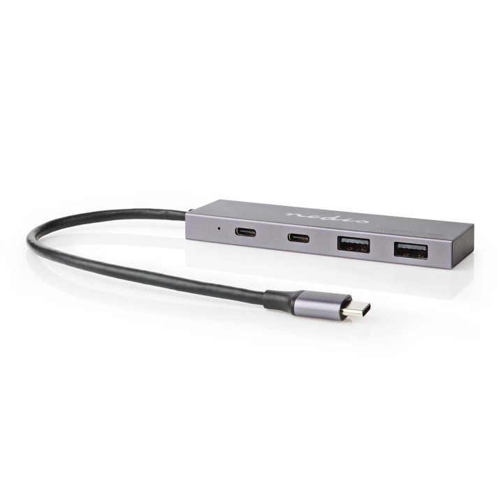 Nedis USB-hub | 1x USB-C™ 3.2 Gen 2 Male | 2x USB-A 3.2 Gen 2 Female / 2x USB-C™ 3.2 Gen 2 Female | 4-Port port(s) | USB 3.2 Gen 2 | USB Drevet | 10 Gbps i gruppen COMPUTERTILBEHØR / Computer Tilbehør / USB-hubs hos TP E-commerce Nordic AB (C67614)