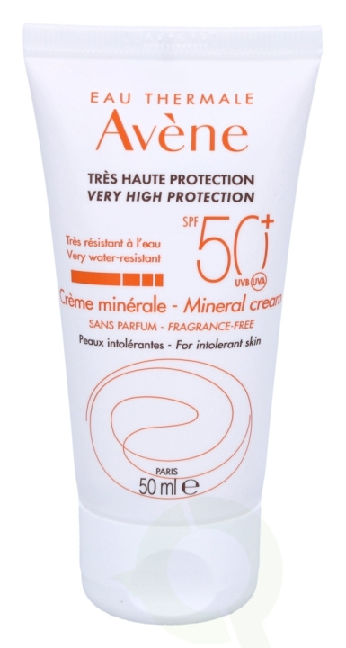 Avene Sun Care Mineral Cream SPF50+ 50 ml i gruppen SKØNHED & HELSE / Hudpleje / Tanning / Solbeskyttelse hos TP E-commerce Nordic AB (C67730)