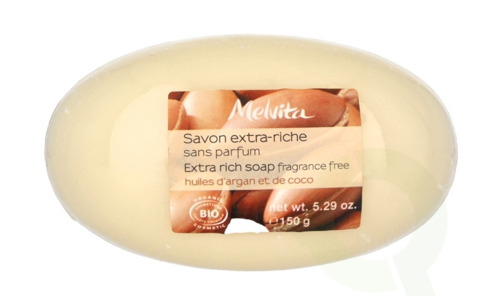 Melvita Extra Rich Soap 150 g With Argan Oil & Coconut i gruppen SKØNHED & HELSE / Hudpleje / Kropspleje / Duft sæbe hos TP E-commerce Nordic AB (C67786)