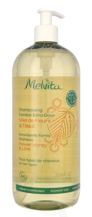 Melvita Extra-Gentle Family Shampoo 1000 ml i gruppen SKØNHED & HELSE / Hår og styling / Hårpleje / Shampoo hos TP E-commerce Nordic AB (C67805)