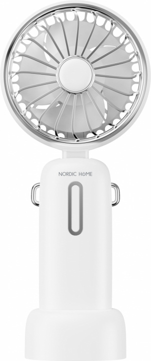 Nordic Home Portabel USB-Fläkt med Bärrem och vikbar design, Vit i gruppen HJEM, HUS & HAVE / Ventilator & Klima apparater / Håndventilatorer & Miniventilatorer hos TP E-commerce Nordic AB (C67829)