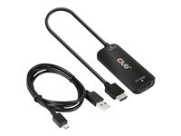 Club 3D Videokabelpakke DisplayPort / HDMI / USB Sort i gruppen HJEMMEELEKTRONIK / Kabler og adaptere / HDMI / Adaptere hos TP E-commerce Nordic AB (C67843)