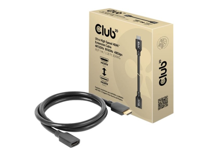 Club 3D HDMI (han) han -> HDMI hun 1 m i gruppen HJEMMEELEKTRONIK / Kabler og adaptere / HDMI / Kabler hos TP E-commerce Nordic AB (C67849)