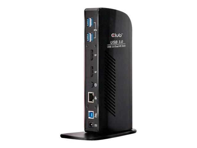 Club 3D USB 3.0 Dual Display 4K60Hz Dock i gruppen COMPUTERTILBEHØR / Bærbare computere og tilbehør / Docking stationer hos TP E-commerce Nordic AB (C67882)