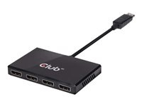 Club 3D MST Hub 1x DisplayPort -> 4x DisplayPort i gruppen COMPUTERTILBEHØR / Kabler og adaptere / DisplayPort / Adaptere hos TP E-commerce Nordic AB (C67884)