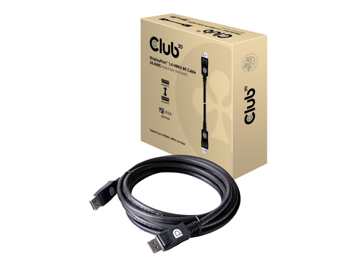 Club 3D 20 pin DisplayPort han -> 20 pin DisplayPort han 3 m i gruppen COMPUTERTILBEHØR / Kabler og adaptere / DisplayPort / Kabler hos TP E-commerce Nordic AB (C67891)