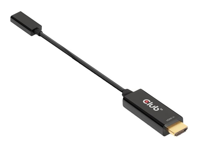 Club 3D Videoadapterkabel HDMI / USB 22cm Sort i gruppen HJEMMEELEKTRONIK / Kabler og adaptere / HDMI / Adaptere hos TP E-commerce Nordic AB (C67921)