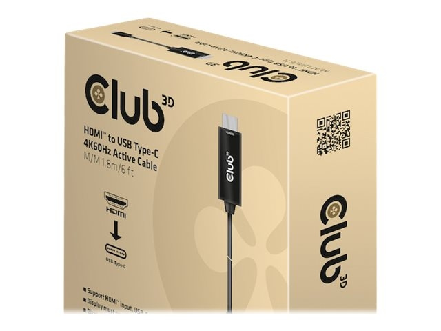 Club 3D Video adapter cable DisplayPort / HDMI 1.8m Black i gruppen HJEMMEELEKTRONIK / Kabler og adaptere / HDMI / Adaptere hos TP E-commerce Nordic AB (C67922)