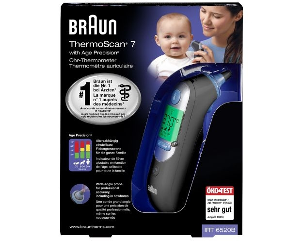 Braun ThermoScan® 7 med Age Precision® - Svart i gruppen SKØNHED & HELSE / Helse / Termometer hos TP E-commerce Nordic AB (C67955)