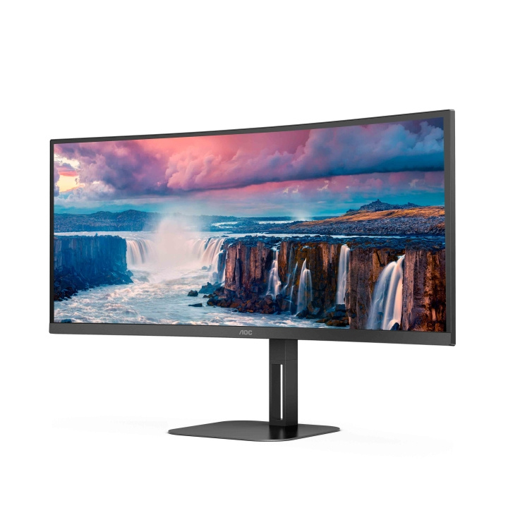 AOC Value-line CU34V5C/BK 34 3440 x 1440 (UltraWide) HDMI DisplayPort USB-C 100Hz Dockningsskärm i gruppen COMPUTERTILBEHØR / Monitor / Monitorer hos TP E-commerce Nordic AB (C67966)