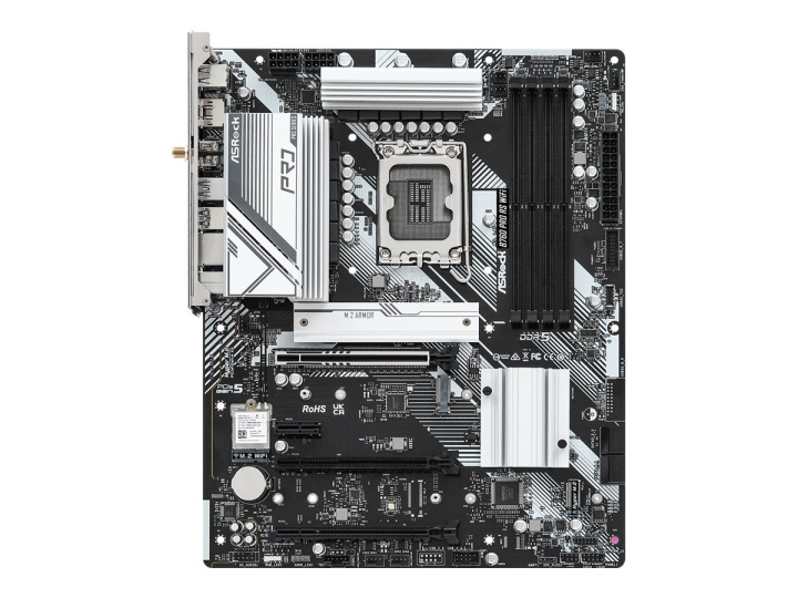 ASRock B760 Pro RS WiFi ATX LGA1700 Intel B760 i gruppen COMPUTERTILBEHØR / Computerkomponenter / Bundkort hos TP E-commerce Nordic AB (C67975)