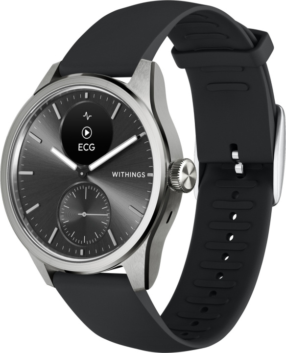 Withings Scanwatch 2 smartwatch, 42 mm, sort i gruppen SPORT, FRITID & HOBBY / Smartwatch & Aktivitetsmåler / Smartwatches hos TP E-commerce Nordic AB (C68054)