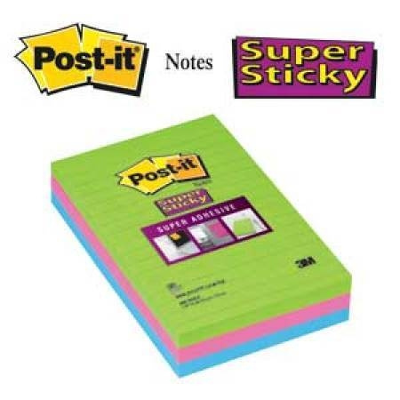 3M Post-it Super-Sticky stafet 102 x 152 mm i gruppen HJEM, HUS & HAVE / Kontorartikler / Papir & Blokke hos TP E-commerce Nordic AB (C68126)