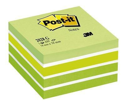 3M Post-it note cubes grøn pastel 76 x 76 mm i gruppen HJEM, HUS & HAVE / Kontorartikler / Papir & Blokke hos TP E-commerce Nordic AB (C68151)