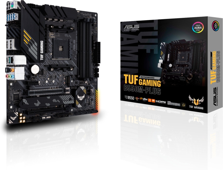 ASUS TUF GAMING B550M-PLUS AM4 microATX-bundkort i gruppen COMPUTERTILBEHØR / Computerkomponenter / Bundkort hos TP E-commerce Nordic AB (C68267)