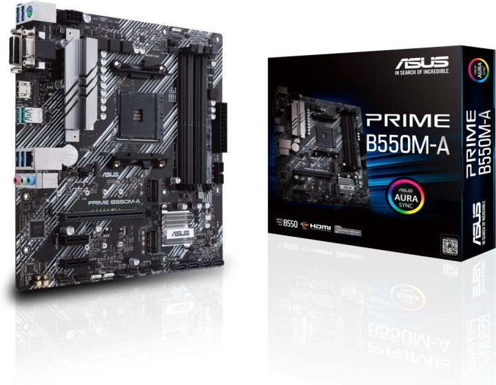 ASUS Prime B550M-A AM4 microATX-bundkort i gruppen COMPUTERTILBEHØR / Computerkomponenter / Bundkort hos TP E-commerce Nordic AB (C68269)