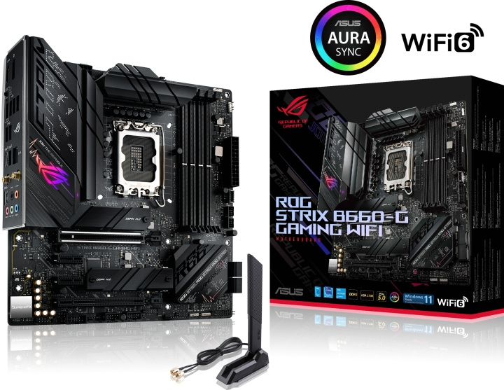 ASUS ROG STRIX B660-G GAMING WIFI LGA 1700 mATX-bundkort i gruppen COMPUTERTILBEHØR / Computerkomponenter / Bundkort hos TP E-commerce Nordic AB (C68298)