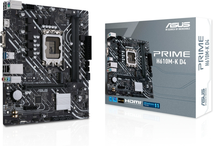 ASUS PRIME H610M-K D4 LGA 1700 mATX-bundkort i gruppen COMPUTERTILBEHØR / Computerkomponenter / Bundkort hos TP E-commerce Nordic AB (C68303)