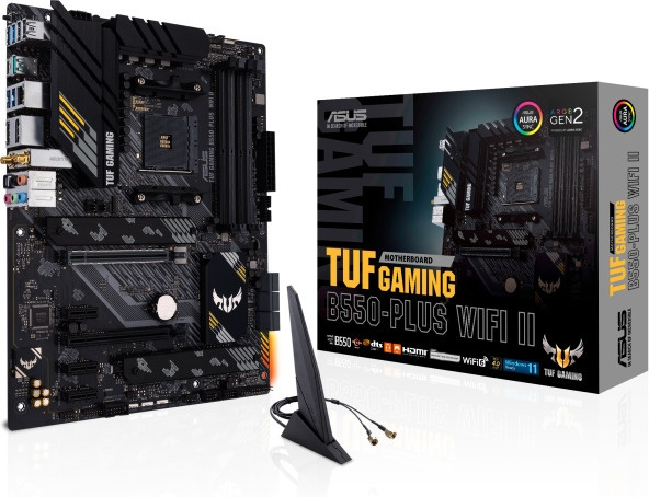 ASUS TUF GAMING B550-PLUS WIFI II AM4 ATX-bundkort i gruppen COMPUTERTILBEHØR / Computerkomponenter / Bundkort hos TP E-commerce Nordic AB (C68322)