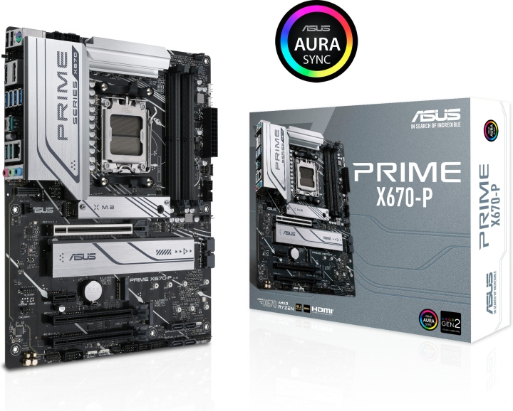 ASUS PRIME X670-P ATX-bundkort i gruppen COMPUTERTILBEHØR / Computerkomponenter / Bundkort hos TP E-commerce Nordic AB (C68370)