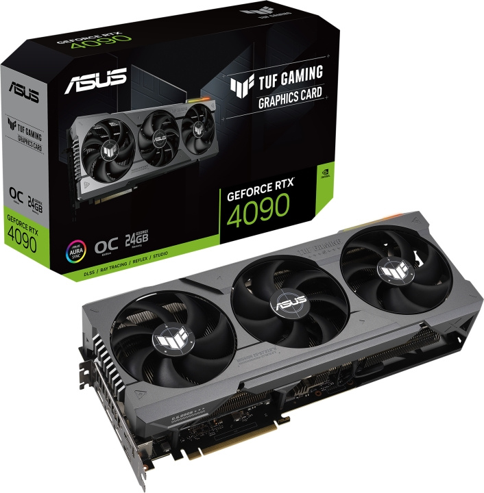 ASUS GeForce TUF-RTX4090-O24G-GAMING grafikkort i gruppen COMPUTERTILBEHØR / Computerkomponenter / Grafikkort hos TP E-commerce Nordic AB (C68381)