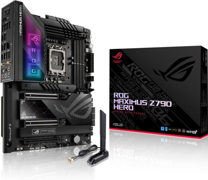 ASUS ROG MAXIMUS Z790 HERO ATX-bundkort i gruppen COMPUTERTILBEHØR / Computerkomponenter / Bundkort hos TP E-commerce Nordic AB (C68384)