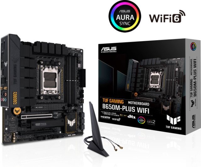 ASUS TUF GAMING B650M-PLUS WIFI mATX-bundkort i gruppen COMPUTERTILBEHØR / Computerkomponenter / Bundkort hos TP E-commerce Nordic AB (C68410)