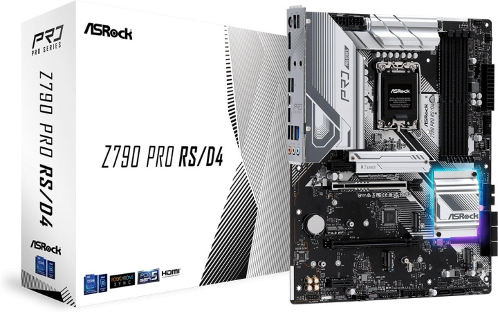 ASRock Z790 Pro RS/D4 ATX-bundkort i gruppen COMPUTERTILBEHØR / Computerkomponenter / Bundkort hos TP E-commerce Nordic AB (C68426)