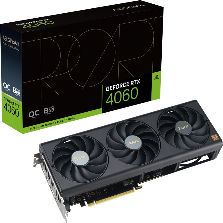 ASUS GeForce PROART-RTX4060-O8G grafikkort i gruppen COMPUTERTILBEHØR / Computerkomponenter / Grafikkort hos TP E-commerce Nordic AB (C68520)