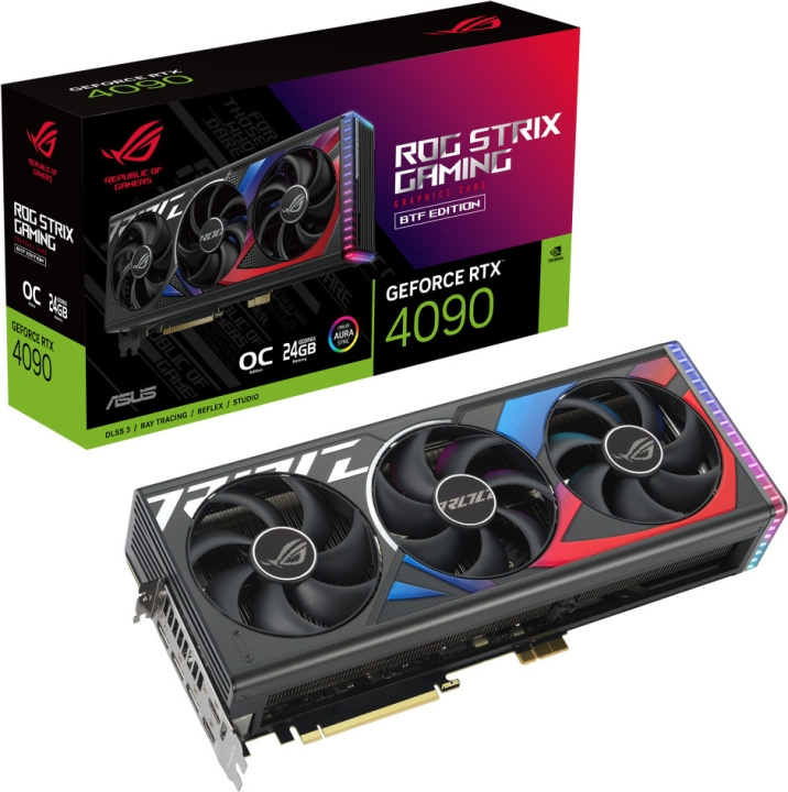 ASUS GeForce ROG-STRIX-RTX4090-O24G-BTF-GAMING grafikkort i gruppen COMPUTERTILBEHØR / Computerkomponenter / Grafikkort hos TP E-commerce Nordic AB (C68603)