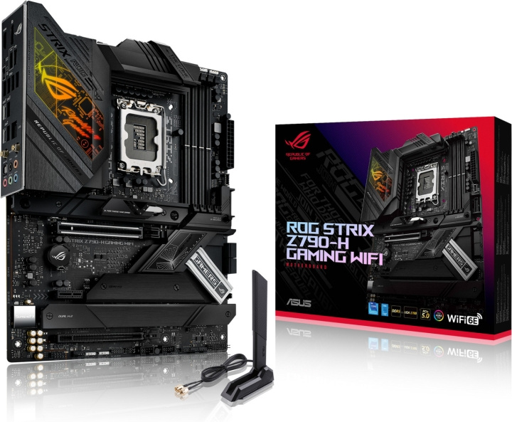 ASUS ROG STRIX Z790-H GAMING WIFI ATX-bundkort i gruppen COMPUTERTILBEHØR / Computerkomponenter / Bundkort hos TP E-commerce Nordic AB (C68627)