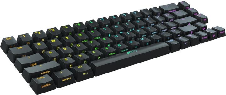 Xtrfy K5 Compact Base Keycaps, sort, 68 stk i gruppen COMPUTERTILBEHØR / GAMING / Tastatur hos TP E-commerce Nordic AB (C68710)