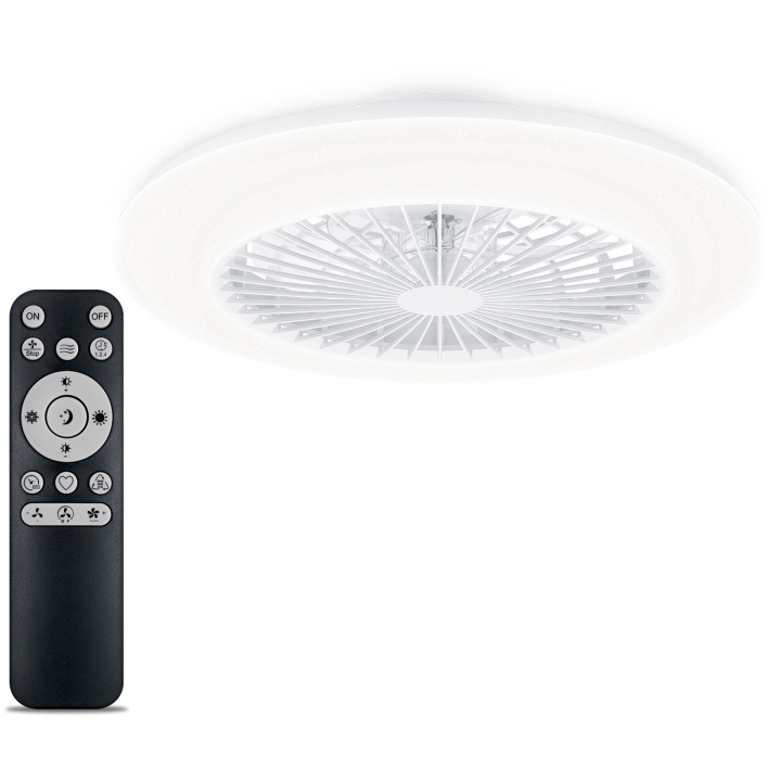 Philips Amigo Takfläkt med LED-belysning Varm-/kallvitt 6000 lm i gruppen HJEM, HUS & HAVE / Ventilator & Klima apparater / Gulventilatorer hos TP E-commerce Nordic AB (C68773)