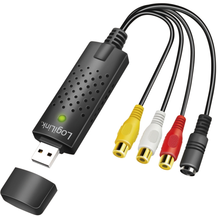 LogiLink USB 2.0 Audio/Video-grabber RCA + SVHS i gruppen HJEMMEELEKTRONIK / Lyd & billede / Tv og tilbehør / Film- og videoredigering hos TP E-commerce Nordic AB (C68809)