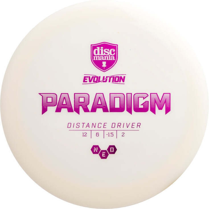 Discmania Evolution Neo Paradigm-driver, hvid i gruppen SPORT, FRITID & HOBBY / Sportsudstyr / Frisbee golf hos TP E-commerce Nordic AB (C69081)