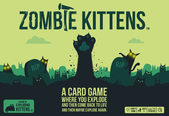 Exploding Kittens Zombie Kittens Nordic - kortspil i gruppen LEGETØJ, BØRN & BABY / Legetøj / Brætspil / Familiespil hos TP E-commerce Nordic AB (C69120)