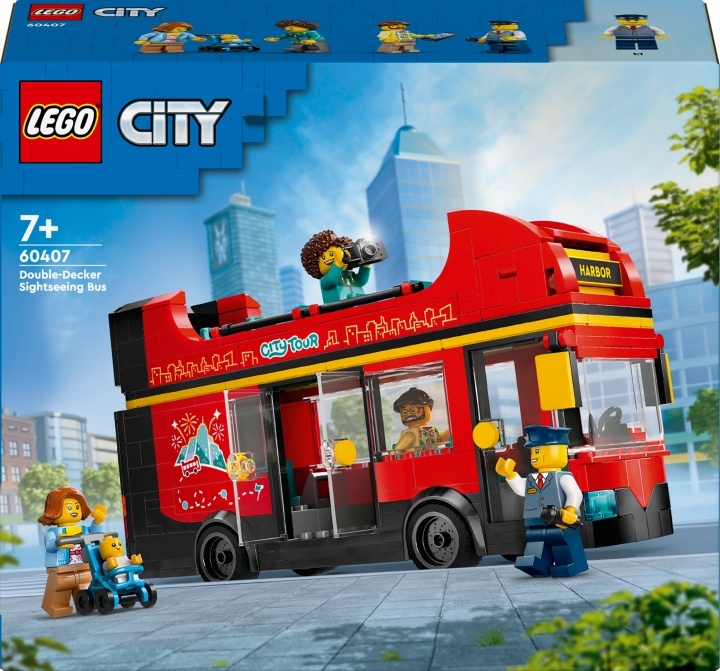 LEGO City Fantastiske fartøjer 60407 - Rød dobbeltdækker turistbus i gruppen LEGETØJ, BØRN & BABY / Legetøj / Bygge legesager / Lego hos TP E-commerce Nordic AB (C69266)