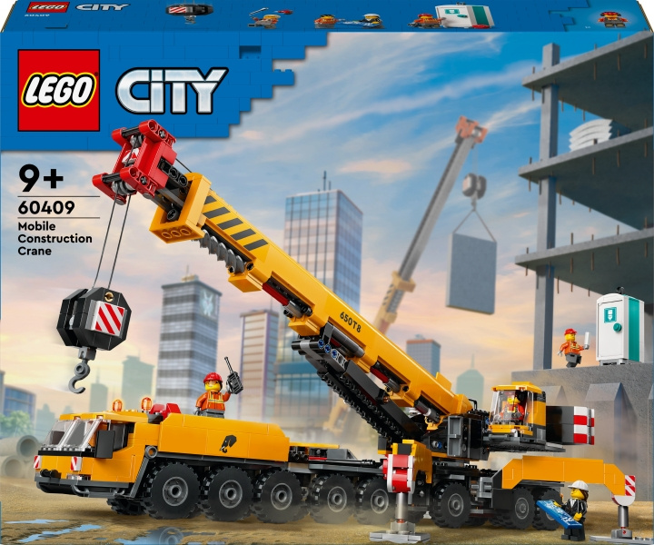 LEGO City Store køretøjer 60409 - Gul mobil byggekran i gruppen LEGETØJ, BØRN & BABY / Legetøj / Bygge legesager / Lego hos TP E-commerce Nordic AB (C69274)