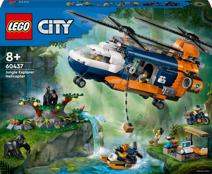 LEGO City Exploration 60437 - Jungleudforsker-helikopter i lejr i gruppen LEGETØJ, BØRN & BABY / Legetøj / Bygge legesager / Lego hos TP E-commerce Nordic AB (C69276)