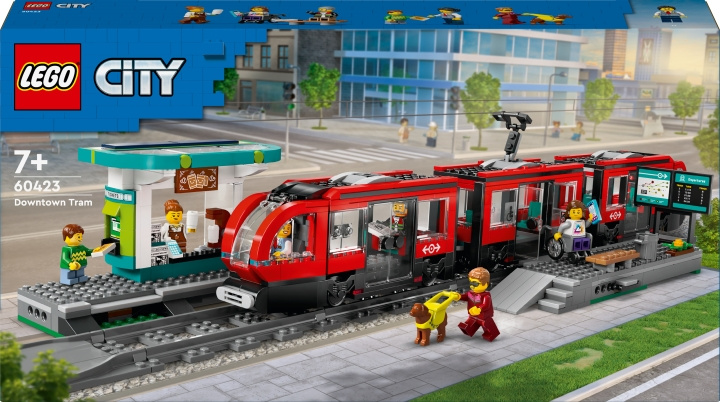 LEGO City Tog 60423 - ekspresstoppested i centrum i gruppen LEGETØJ, BØRN & BABY / Legetøj / Bygge legesager / Lego hos TP E-commerce Nordic AB (C69283)