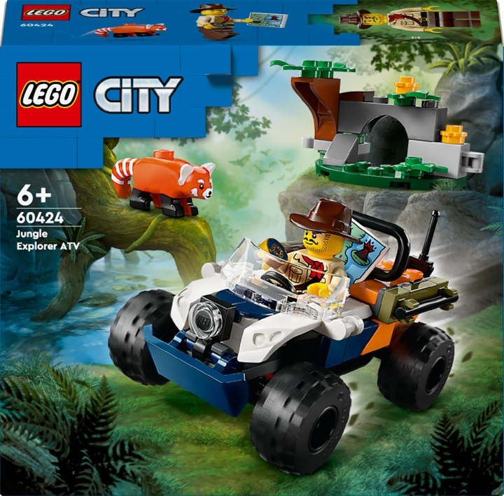 LEGO City Exploration 60424 - Jungleforskerens ATV og guldpandaen i gruppen LEGETØJ, BØRN & BABY / Legetøj / Bygge legesager / Lego hos TP E-commerce Nordic AB (C69290)