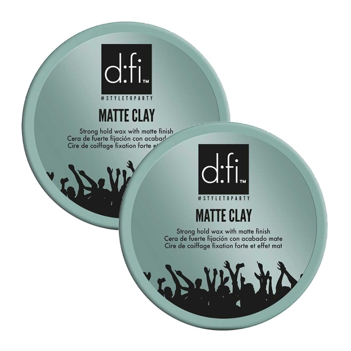 D:fi 2-pack D:fi Matte Clay 150g i gruppen SKØNHED & HELSE / Hår og styling / Hår styling / Styling creme hos TP E-commerce Nordic AB (C69321)