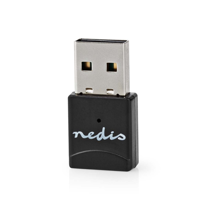 Nedis Netværk dongle | Wi-Fi | AC600 | 2.4/5 GHz (Dual Band) | USB2.0 | Wi-Fi-hastighed total: 600 Mbps | Windows 10 / Windows 11 / Windows 8 i gruppen COMPUTERTILBEHØR / Netværk / Netværkskort / USB trådløs hos TP E-commerce Nordic AB (C69349)