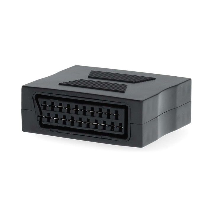 Nedis SCART-adapter | SCART Hun | SCART Hun | Nikkelplateret | Lige | ABS | Sort | 1 stk. | Box i gruppen HJEMMEELEKTRONIK / Kabler og adaptere / Scart hos TP E-commerce Nordic AB (C69354)